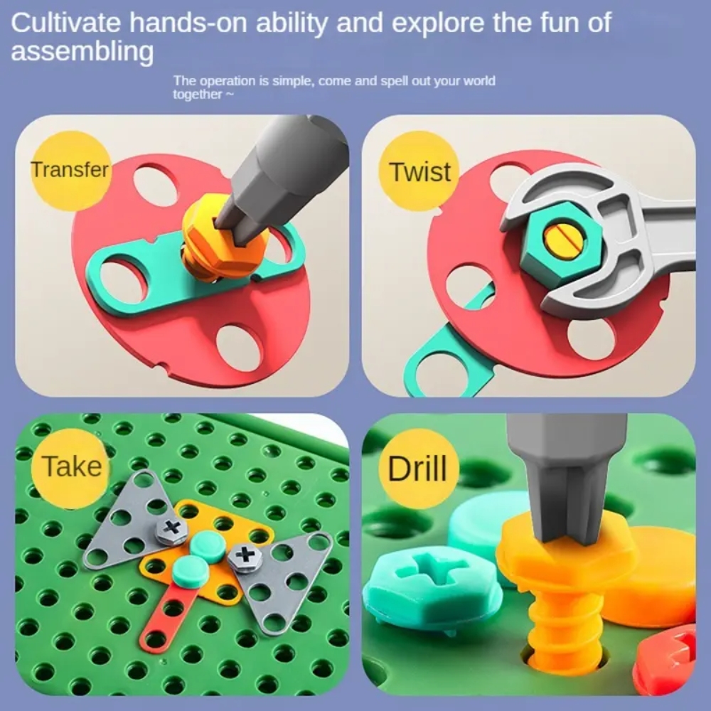 450個の子供用STEMドリルセット クリエイティブモザイク - Diy Electronics For Beginners のレビューと価格