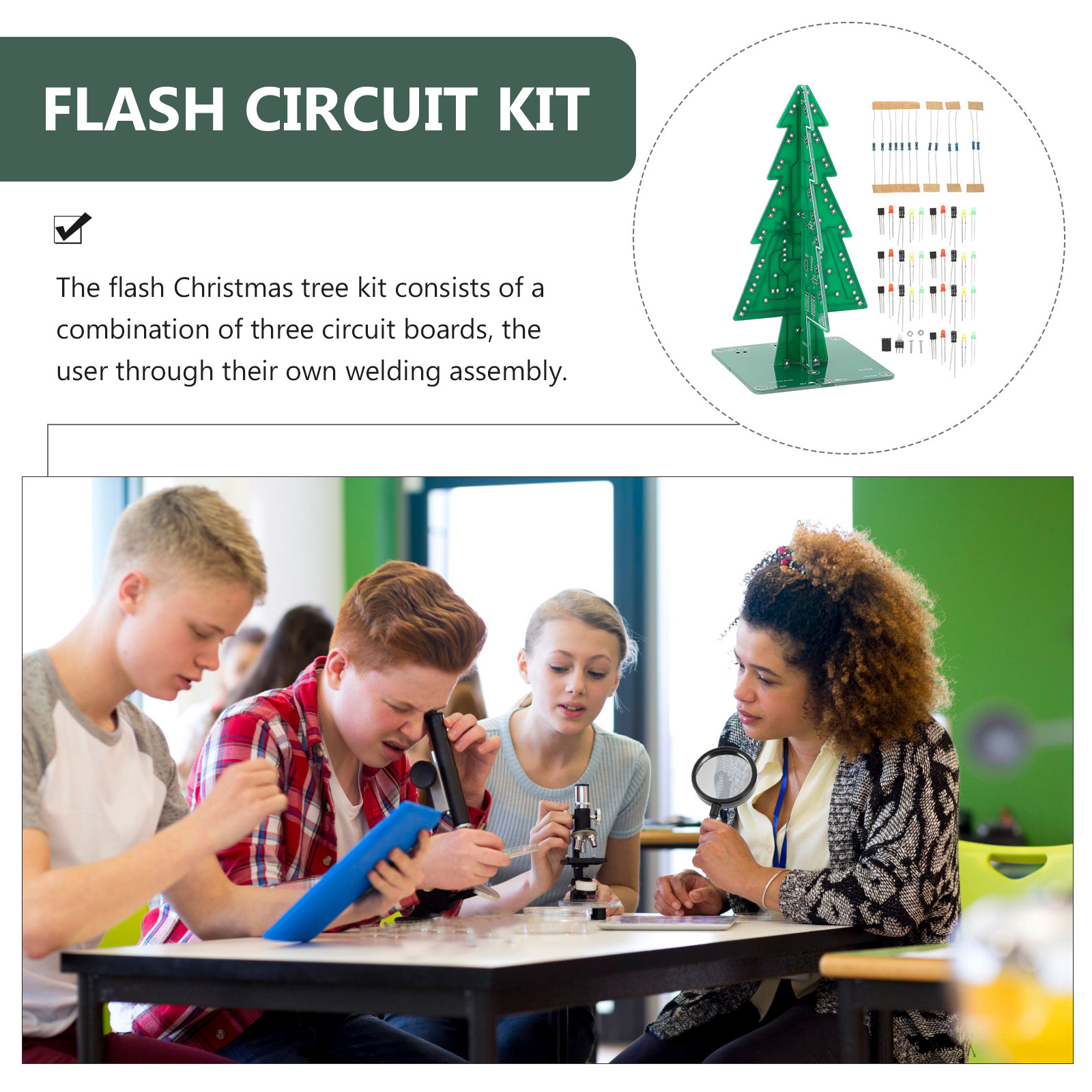 LEDクリスマスツリーキット 3DフラッシングDIY電子回路 - Diy Electronics Projects For Adults のレビューと価格