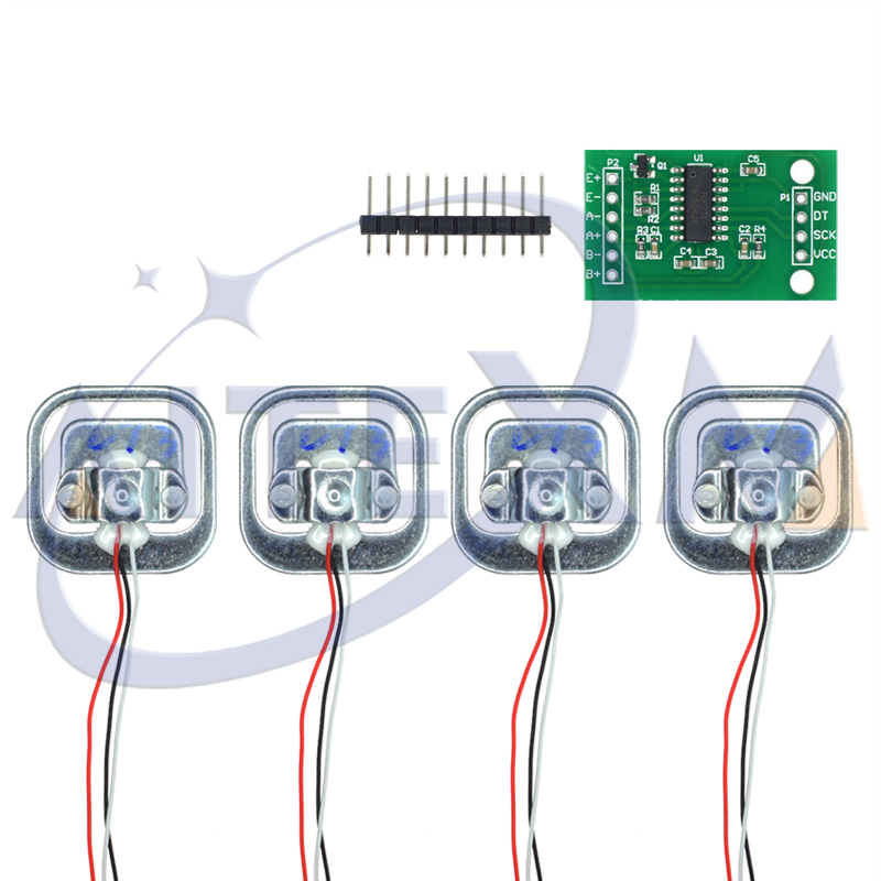 4 個ヒューマンスケールロードセル重量センサー + HX71 - Diy Electronics Load Cell のレビューと価格