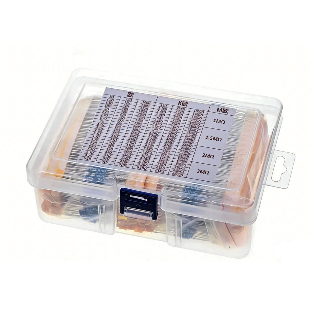 130種類 2600個 1%抵抗器セット 抵抗値 1/4W  - Resistor Kit 1 4W のレビューと価格