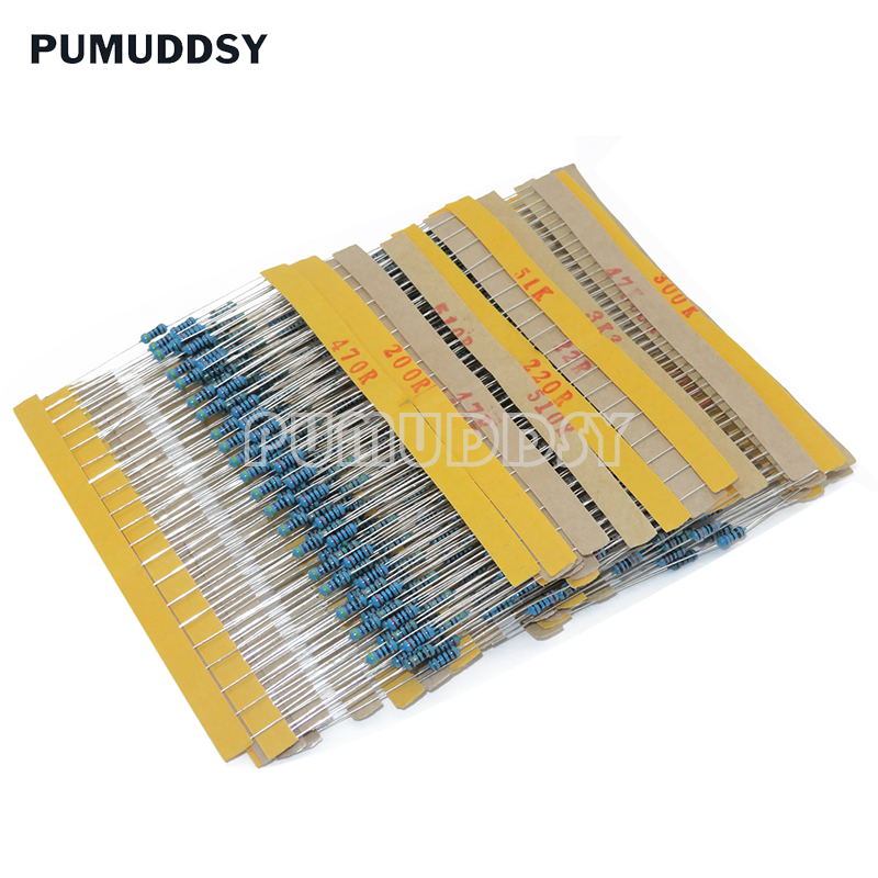 600 ピース/セット 30 種類 1/4 ワット抵抗 1% - Resistor Kit 1 4W のレビューと価格