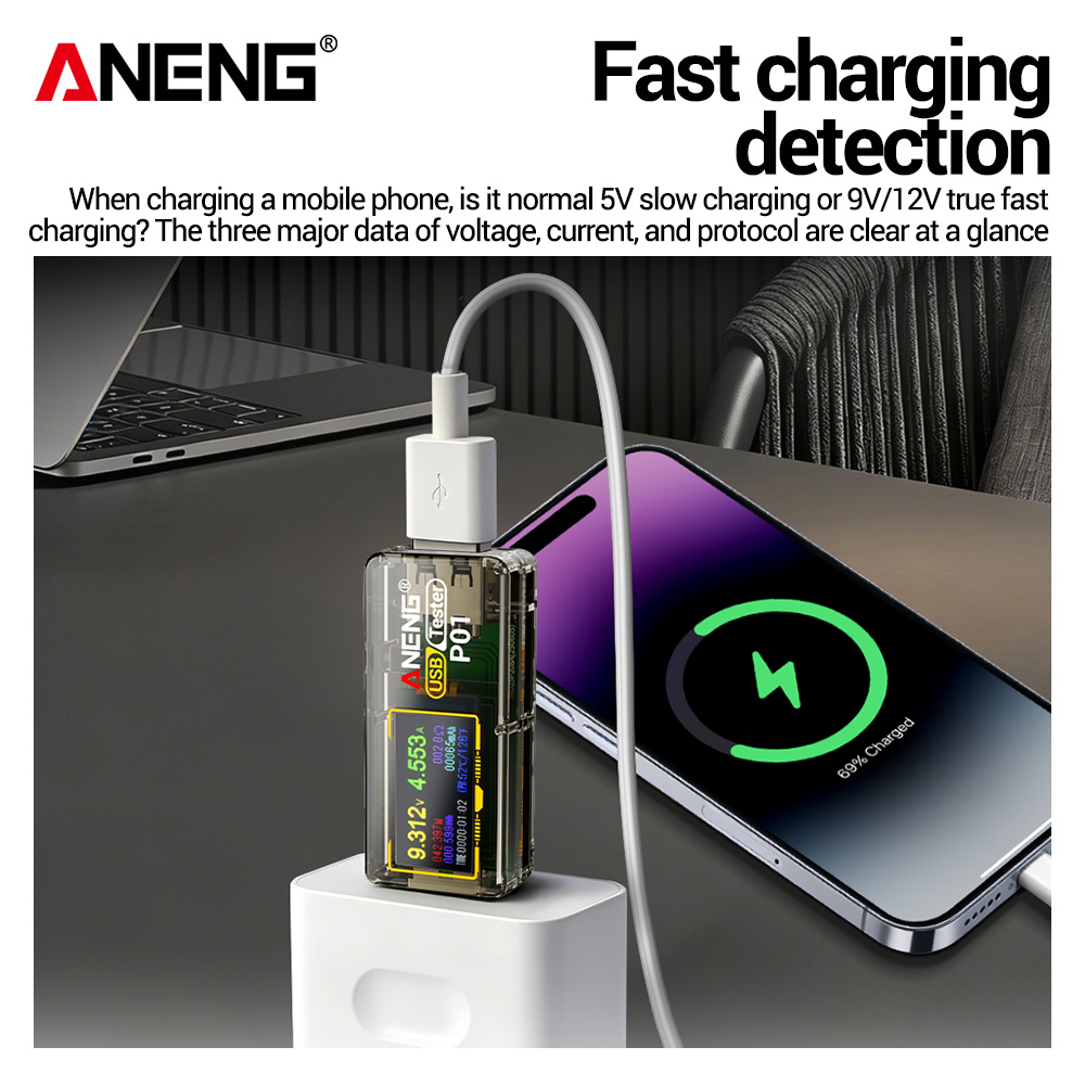 ANENG P01 USBテスター 電圧計 電流計 TYPE - Logic Analyzer Usb のレビューと価格