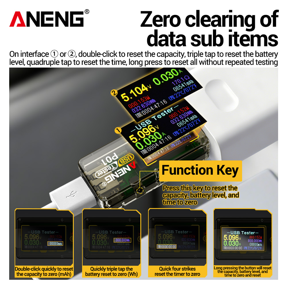 ANENG P01 USBテスター 電圧計 電流計 TYPE - Logic Analyzer Usb のレビューと価格