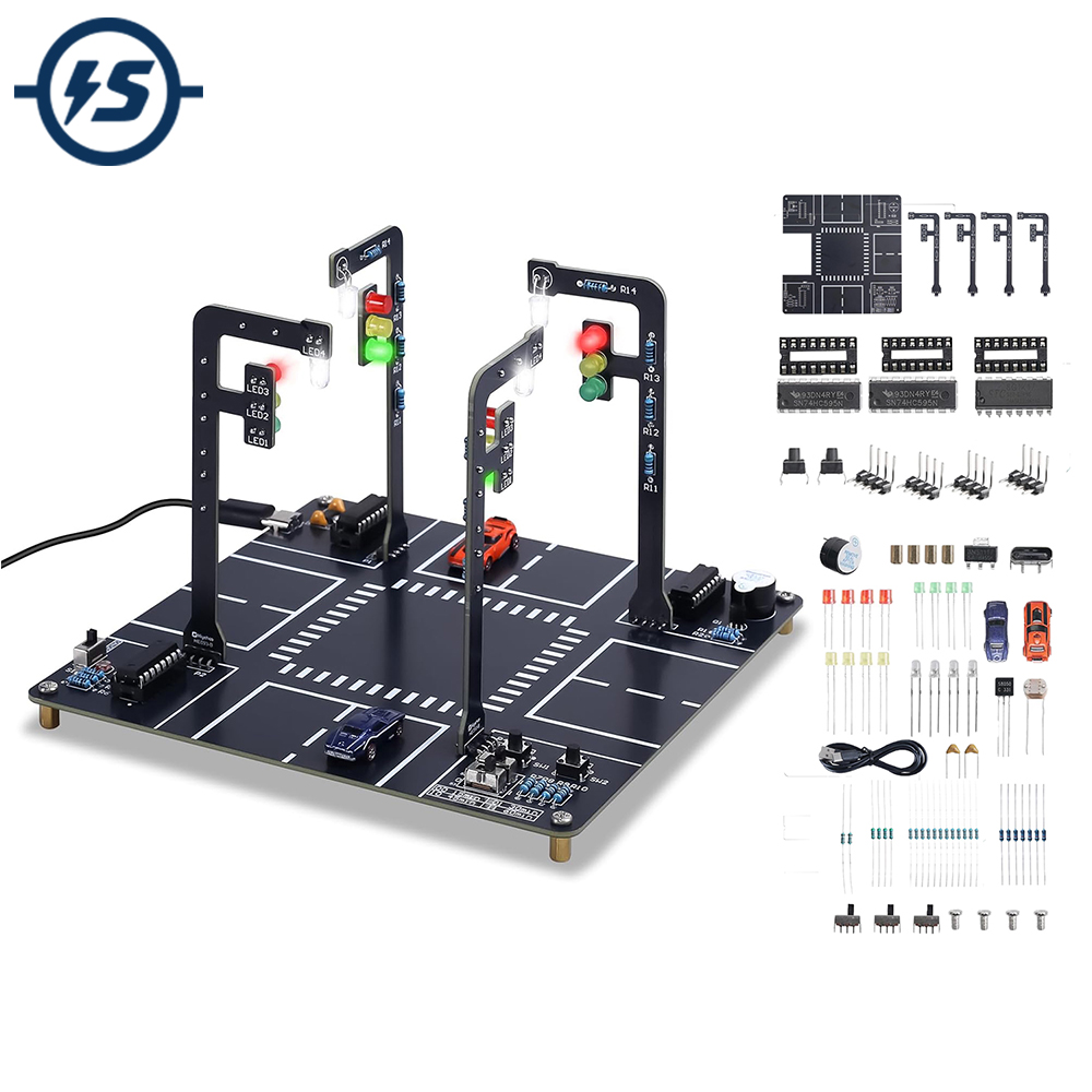 サウンドと点滅ライト付き信号機シミュレーターキット、DIYは - Diy Electronics Projects For Adults のレビューと価格