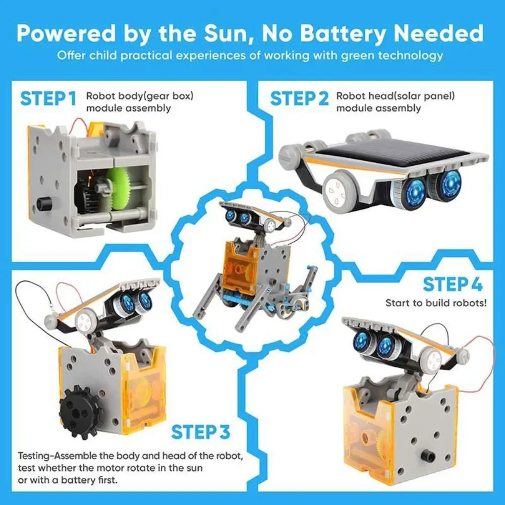 13 in 1 ソーラーロボット科学キット DIY ビルディ - Diy Electronics Organizer のレビューと価格
