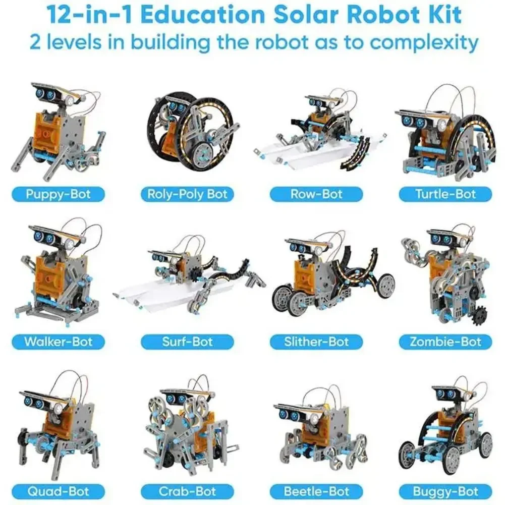 13 in 1 ソーラーロボット科学キット DIY ビルディ - Diy Electronics Organizer のレビューと価格