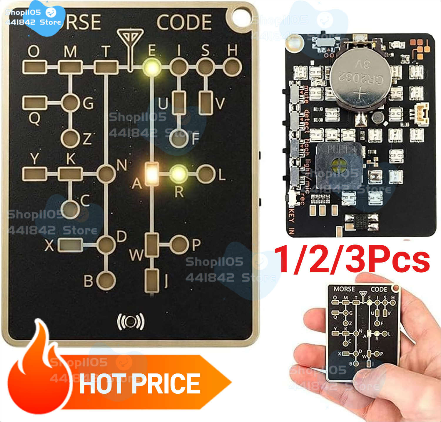 モールス信号トレーナーカード プロ LED エディション、P - Diy Electronics Projects For Adults のレビューと価格