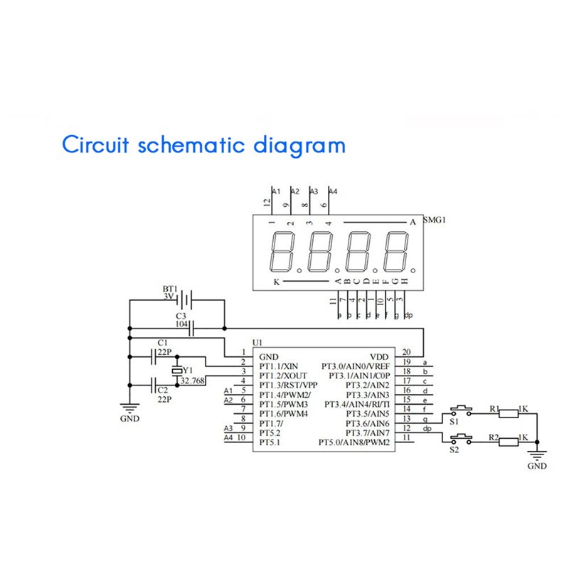 2X DIY 時計 LED 時計電子キット 0.28 インチ - Diy Electronics Learning Kit のレビューと価格